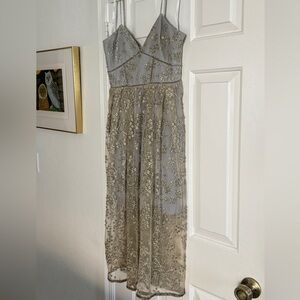 sachin and babi light blue dress SELF-PORTRAIT Belted embroidered cotton-poplin midi shirt dress main image 1